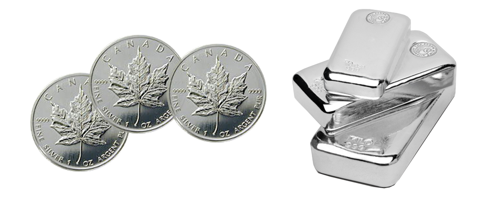 Silver Coins and Silver Bars